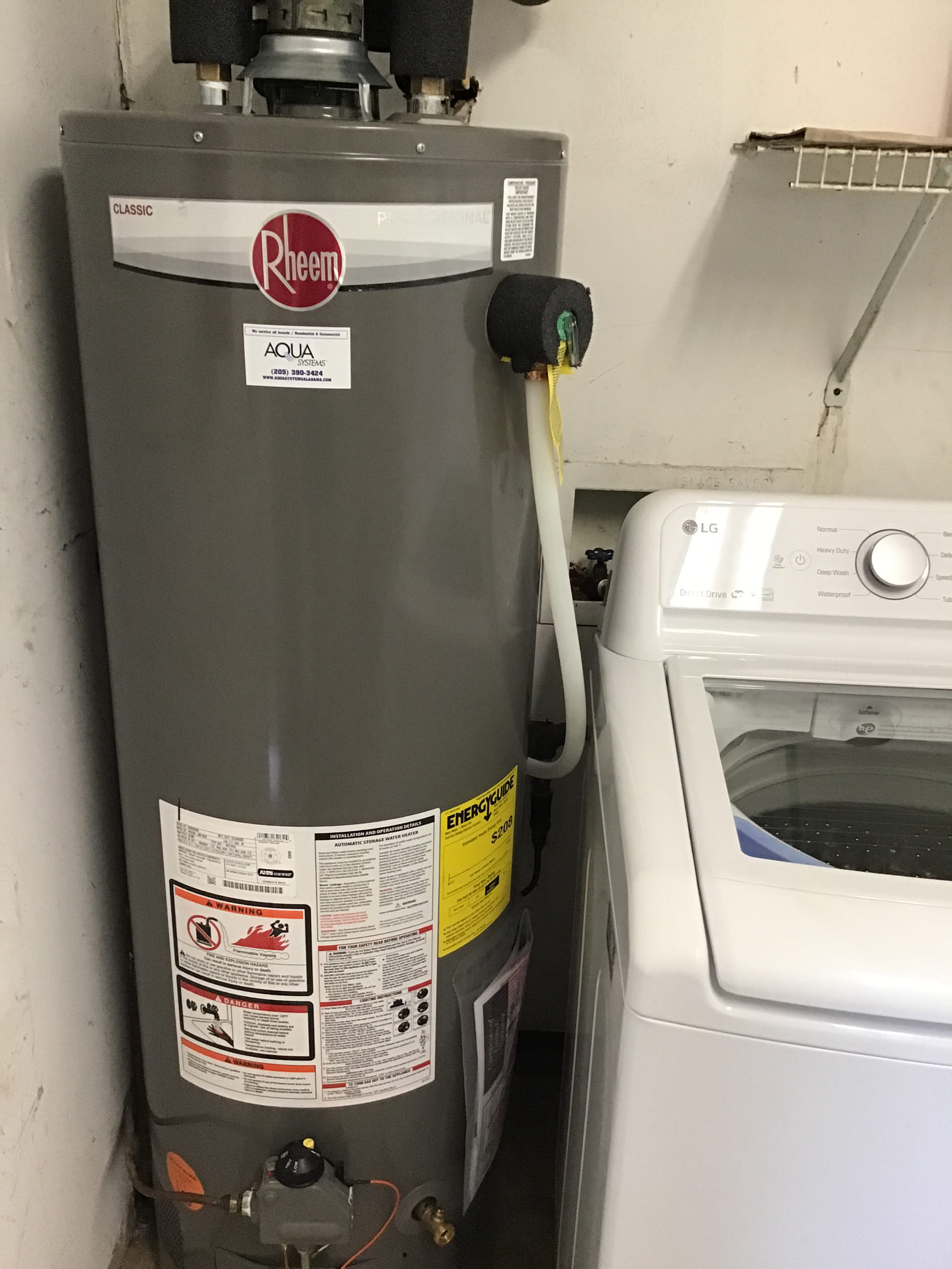 water heater 
water heater installation 
