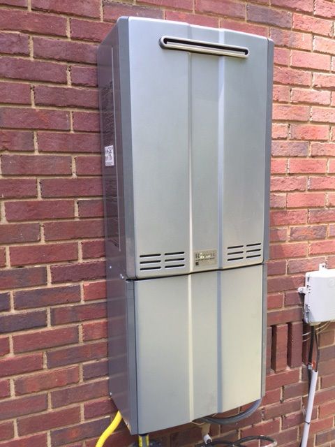 rinnai tankless water heater tank less