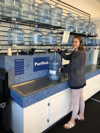 Water refill station at Aqua Systems of Alabama